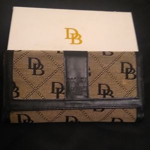 Dooney & Bourke DB Canvas Tri-fold wallet